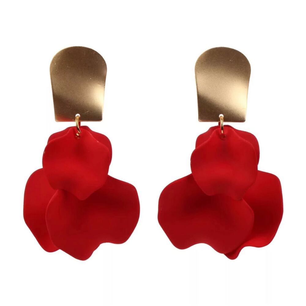 Ava Rose Petal High-Quality Drop Earrings - Not accept offers